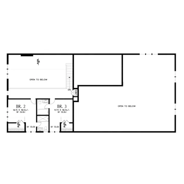 Farmhouse Plan Second Floor - 011D-0770 | House Plans and More