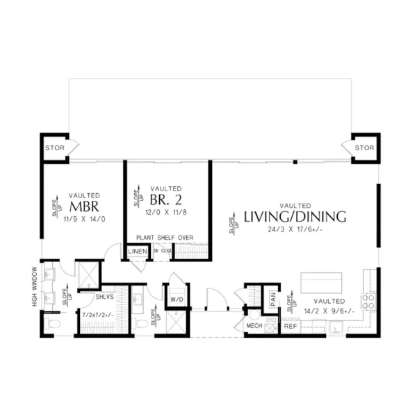 Modern House Plan First Floor - 011D-0791 | House Plans and More