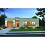 Contemporary House Plan Front of Home - 011D-0797 | House Plans and More