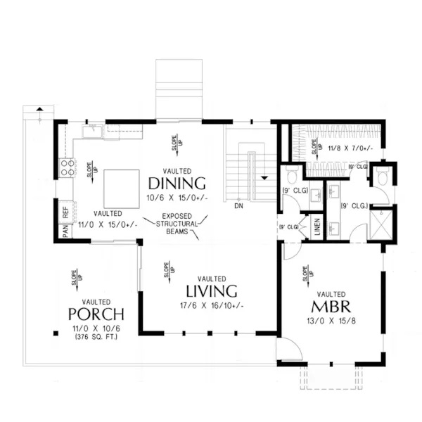 Vacation House Plan Second Floor - 011D-0809 | House Plans and More