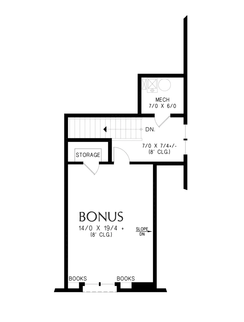 Contemporary House Plan Second Floor - 011D-0815 | House Plans and More