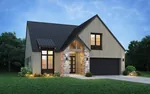 Contemporary House Plan Front of House 011D-0815