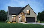 Contemporary House Plan Front of Home - Brooklyn Road Modern Craftsman 011D-0815 | House Plans and More