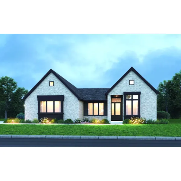 European House Plan Front of Home - 011D-0828 | House Plans and More