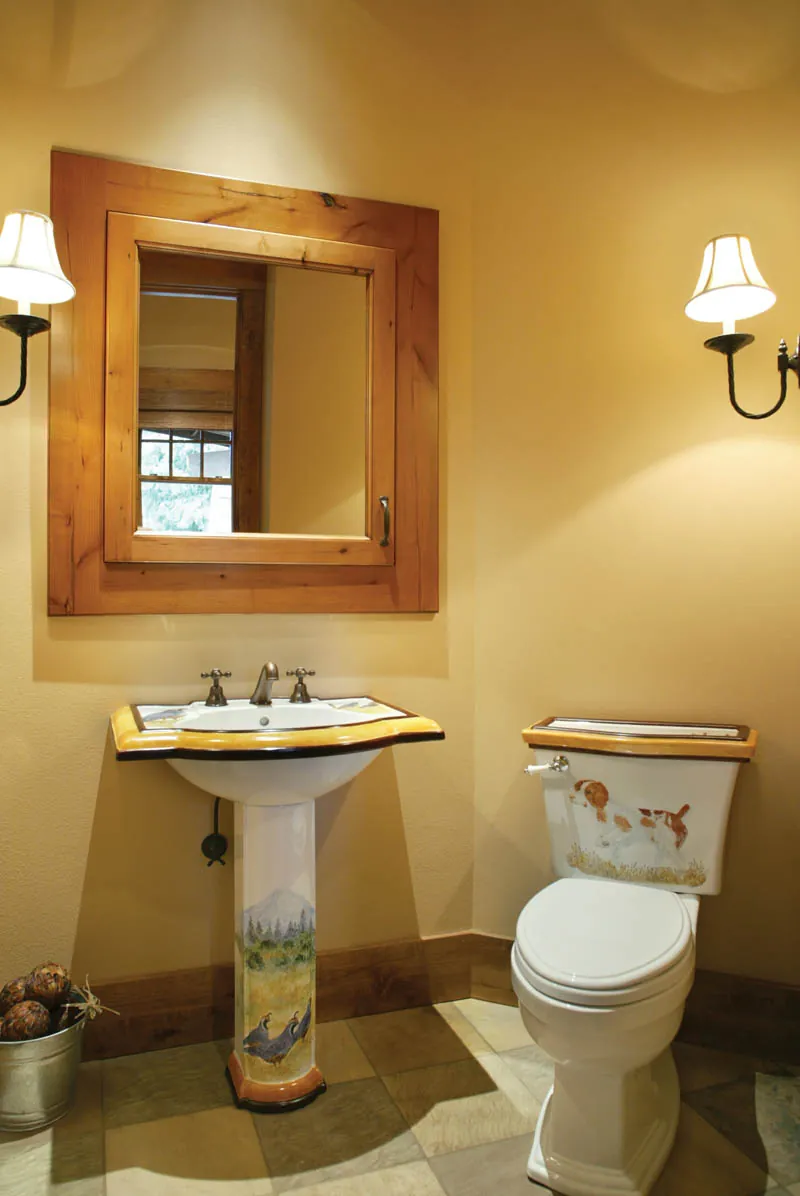 Mountain House Plan Bathroom Photo 03 - Cliffwood Trail Lodge Home 011S-0001 - Search House Plans and More