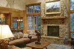 Rustic House Plan Great Room Photo 04 - Cliffwood Trail Lodge Home 011S-0001 - Search House Plans and More