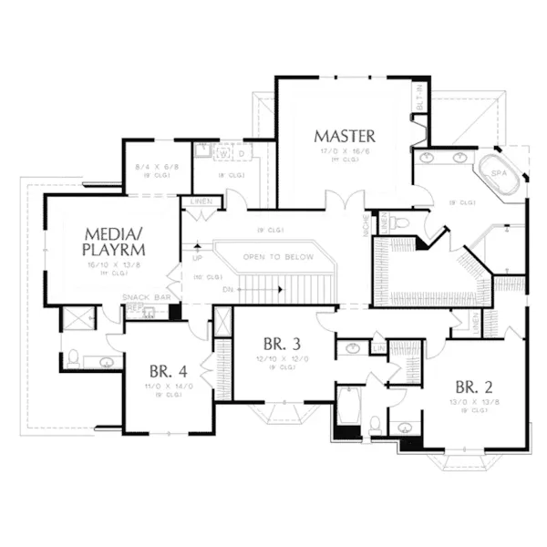 Luxury House Plan Second Floor - Castlton European Grandeur Home 011S-0002 - Search House Plans and More