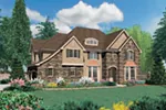 Neoclassical House Plan Front Image - Castlton European Grandeur Home 011S-0002 - Search House Plans and More