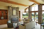 Mountain House Plan Living Room Photo 01 - Crane Grove Ranch Home 011S-0003 - Search House Plans and More