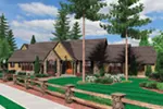 Ranch House Plan Front Image - Champlain Luxury Home 011S-0004 - Search House Plans and More