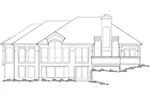 European House Plan Rear Elevation - Clarita Manor Luxury Home 011S-0006 - Search House Plans and More