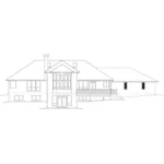 Contemporary House Plan Rear Elevation - Otwell Trail Luxury Home 011S-0007 - Shop House Plans and More