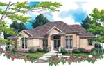Ranch House Plan Front Image - Hortense Hill Luxury Home 011S-0009 - Search House Plans and More