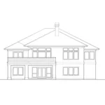 Florida House Plan Rear Elevation - Featherstone Manor Luxury Home 011S-0010 - Search House Plans and More