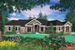 Luxury House Plan Front Image - Boylan Luxury Ranch Home 011S-0011 - Search House Plans and More