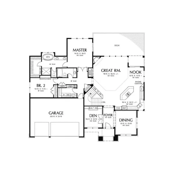 Luxury House Plan First Floor - Ashwood Park Luxury Home 011S-0013 - Search House Plans and More