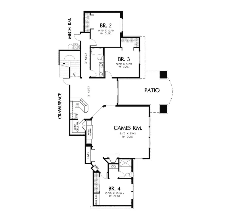 Luxury House Plan Second Floor - Canyoncove Luxury Home 011S-0014 - Search House Plans and More