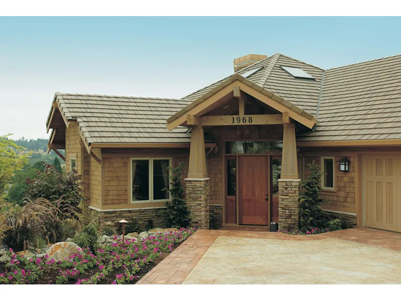Rustic House Plan Front Photo 03 - Juntara Craftsman Shingle Home 011S-0017 - Search House Plans and More