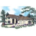 Sunbelt House Plan Front of Home - Fall Brook Luxury Home 011S-0020 - Shop House Plans and More