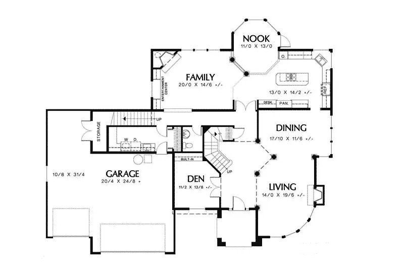 Luxury House Plan First Floor - Glacierhill Point Luxury Home 011S-0022 - Search House Plans and More
