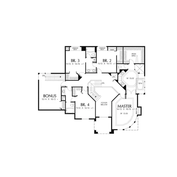 Contemporary House Plan Second Floor - Glacierhill Point Luxury Home 011S-0022 - Search House Plans and More