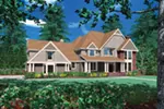 Country French House Plan Front Image - Sutter Place Craftsman Home 011S-0026 - Shop House Plans and More