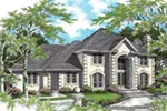 Florida House Plan Front Image - Milan Manor Luxury Home 011S-0027 - Shop House Plans and More