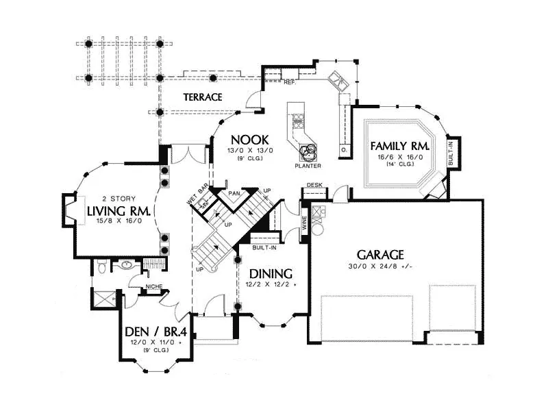 Country French House Plan First Floor - Mineralhill Luxury Home 011S-0028 - Shop House Plans and More