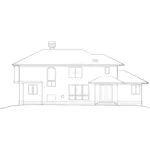 Florida House Plan Rear Elevation - Colfax Place Luxury Home 011S-0029 - Search House Plans and More