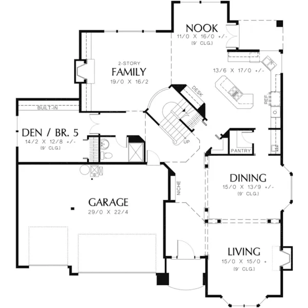 Luxury House Plan First Floor - Swinton Traditional Home 011S-0031 - Shop House Plans and More