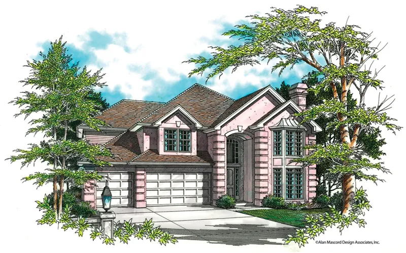 Sunbelt House Plan Front of Home - Swinton Traditional Home 011S-0031 - Shop House Plans and More