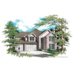 Luxury House Plan Front of House 011S-0031