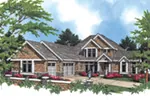 Shingle House Plan Front Image - Stewart Point Luxury Home 011S-0032 - Shop House Plans and More