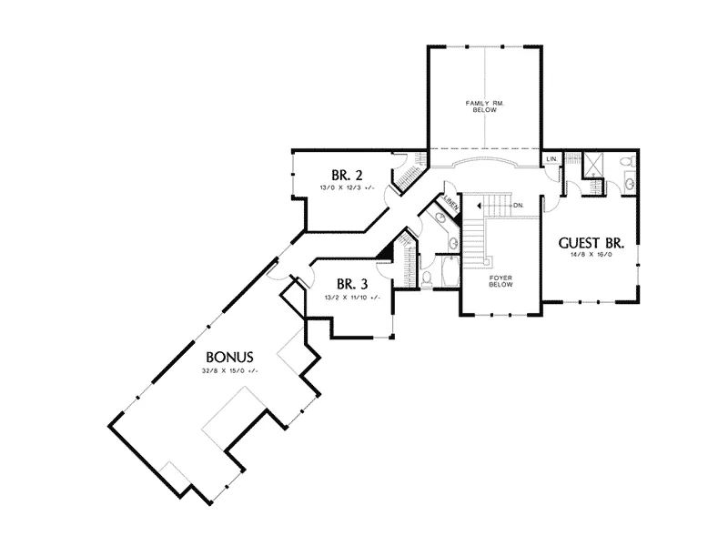 Luxury House Plan Second Floor - Savoy Hill Arts & Crafts Home 011S-0034 - Shop House Plans and More