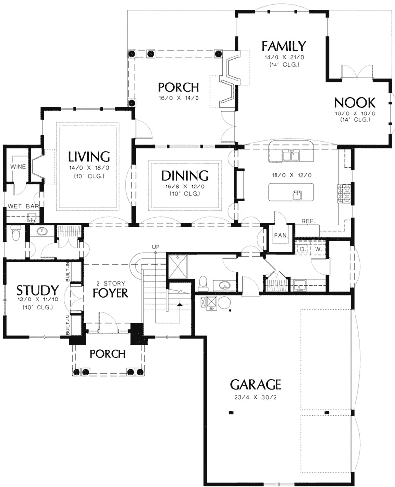 Mediterranean House Plan First Floor - Vreeland Luxury Home 011S-0035 - Shop House Plans and More