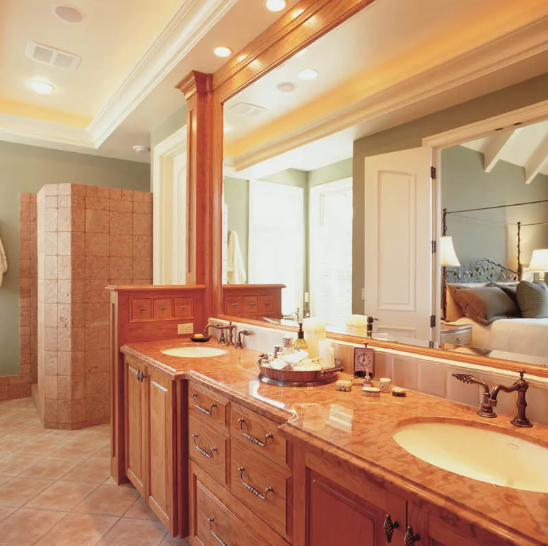 Country French House Plan Master Bathroom Photo 01 - Antoine Bay Luxury Home 011S-0036 - Search House Plans and More