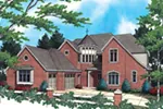 Luxury House Plan Front of Home - Drurville European Home 011S-0038 - Search House Plans and More