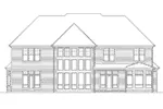 Traditional House Plan Rear Elevation - Drurville European Home 011S-0038 - Search House Plans and More