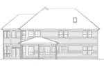 Luxury House Plan Rear Elevation - Andrea Lake Luxury Home 011S-0039 - Search House Plans and More
