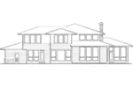 Modern House Plan Rear Elevation - Sidney Manor Luxury Home 011S-0040 - Shop House Plans and More