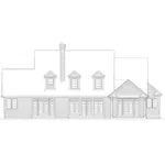 Southern House Plan Rear Elevation - Saltspring Luxury Home 011S-0041 - Shop House Plans and More