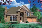 Rustic House Plan Front Image - Lincoln Shingle Luxury Home 011S-0044 - Shop House Plans and More