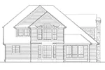 Luxury House Plan Rear Elevation - Sloan Luxury European Home 011S-0046 - Shop House Plans and More