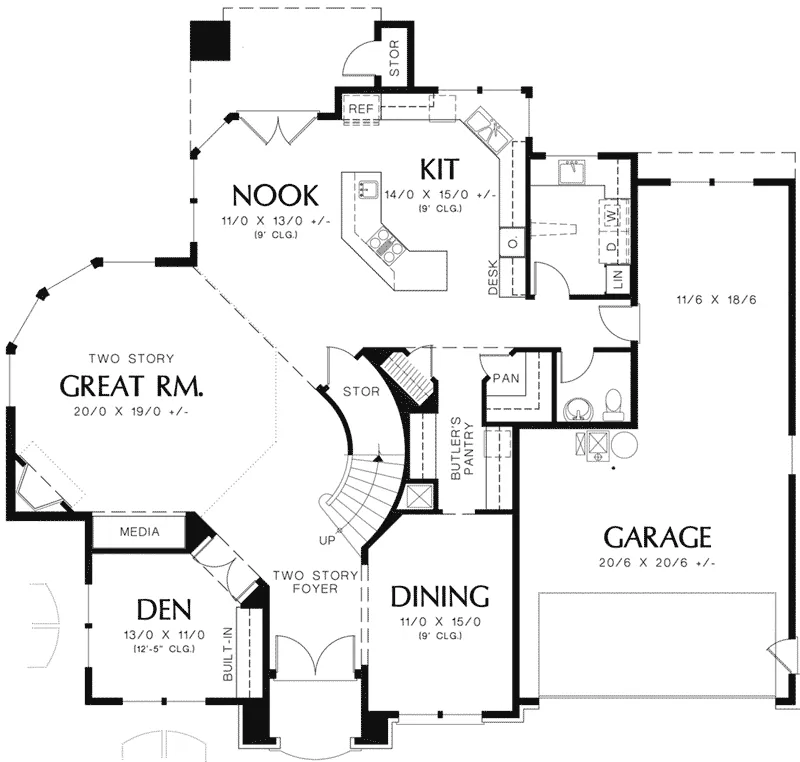 Luxury House Plan First Floor - Bonifay Place Traditional Home 011S-0047 - Shop House Plans and More