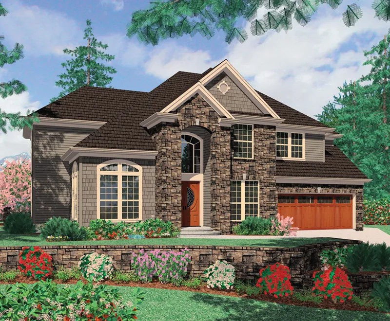 Luxury House Plan Front of Home - Bonifay Place Traditional Home 011S-0047 - Shop House Plans and More