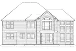 Traditional House Plan Rear Elevation - Bonifay Place Traditional Home 011S-0047 - Shop House Plans and More