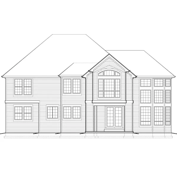 Rustic House Plan Rear Elevation - Bonifay Place Traditional Home 011S-0047 - Shop House Plans and More