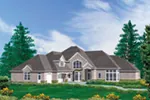 European House Plan Front Image - Pierce Luxury Home 011S-0049 - Shop House Plans and More