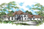 Sunbelt House Plan Front of Home - La Casa Mediterranean Home 011S-0051 - Shop House Plans and More