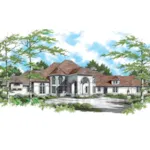 Sunbelt House Plan Front of House 011S-0051